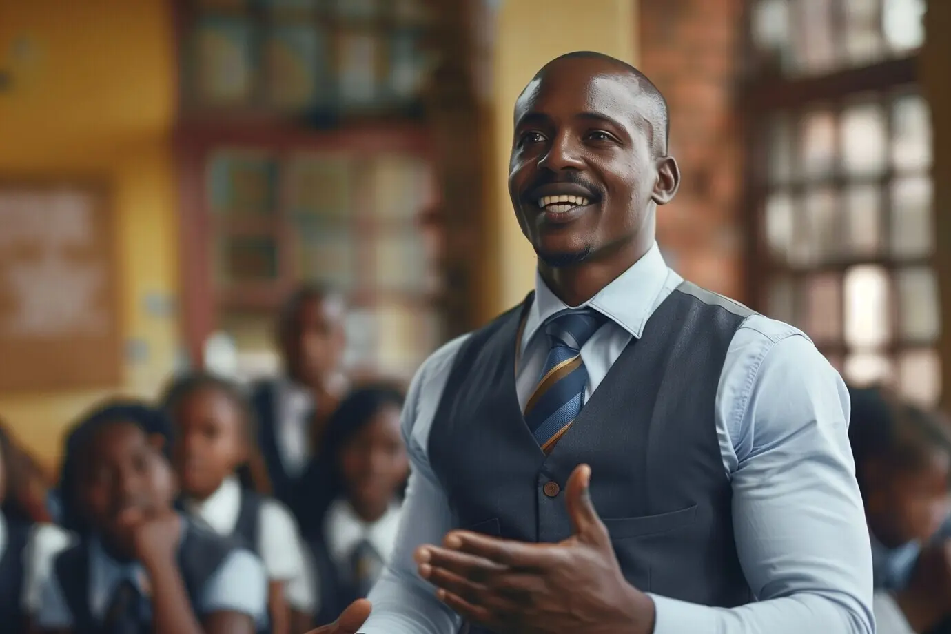 Porträt eines Professors bei der Arbeit im Bildungssystem